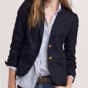 JCrew Schoolboy Navy Blazer, Size 6